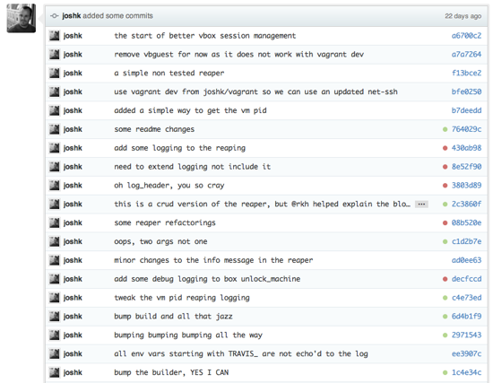 pull request with commits from Josh